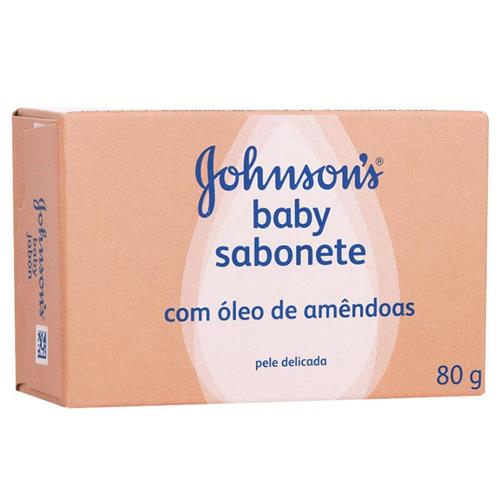 SABONETE J&J BABY ÓLEO DE AMÊNDOAS 80GRAMAS