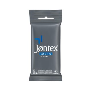 PRESERVATIVO JONTEX SENSITIVE COM 6 UNIDADES