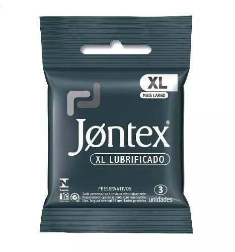 PRESERVATIVO JONTEX XL LUBRIFICADO COM 3 UNIDADES 