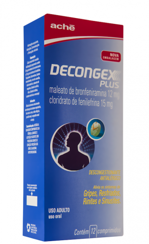 DECONGEX PLUS COM 12 COMPRIMIDOS 